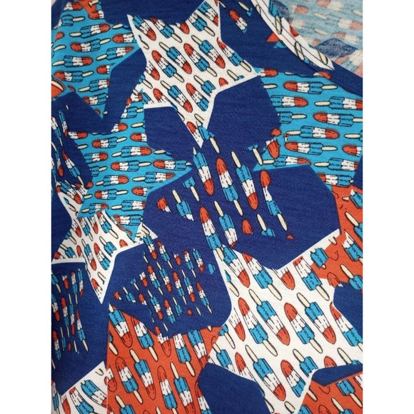 NWOT LuLaRoe Tunic Top Fireworks Popsicles Stars Patriot Summer 4th Of July SZXS - Picture 9 of 16